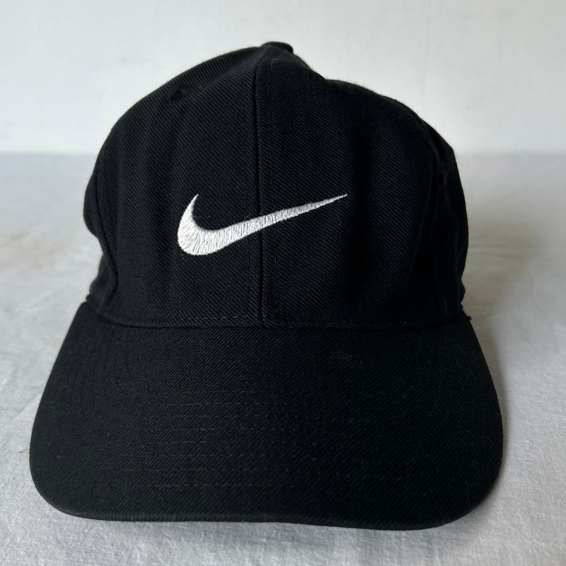 90s NIKE CLASSIC PRO FITTED オールドナイキ ウール混 キャップ 黒