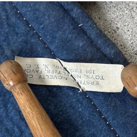 1930s-50s USA製 YALE University  ウールフェルト ペナント EPSTEIN NOVELTY CO. 刻印タグ付きノベルティ製 / イェール大学 カレッジ フラッグ