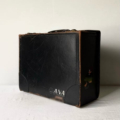 60s-70s ANA 全日空 パイロットバッグ  当時物 本革製パイロット用フライトケース コーポレートバッグ  japan vintage 美品範疇