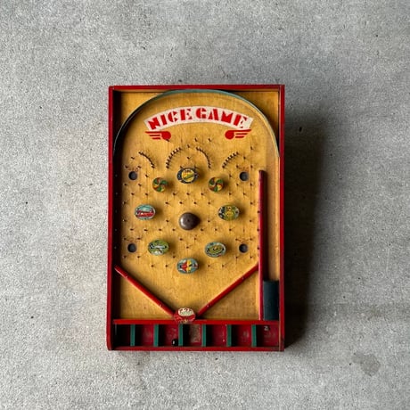 1950年代 当時物 木製スマートボール『NICE GAME』 / 卓上ピンボール コリントゲーム・ベルの音色が綺麗!!  【実動品】