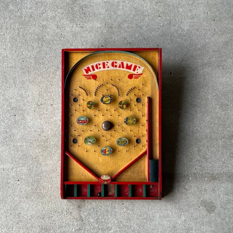 1950年代 当時物 木製スマートボール『NICE GAME』 / 卓上ピンボール
