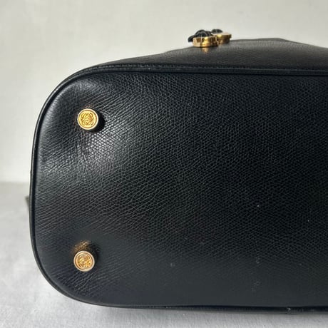 LOEWE ロエベ    オールドロエベ 80sヴィンテージ アナグラム レザー 巾着型 2WAYショルダーバッグ made in spain 美品