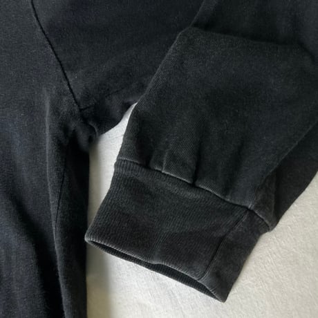 90s NIKE ナイキ ビッグスウッシュ ヴィンテージTシャツ ロンT ブラック 両面プリント size S  白タグ 長袖 Tシャツ  黒  used  made in USA