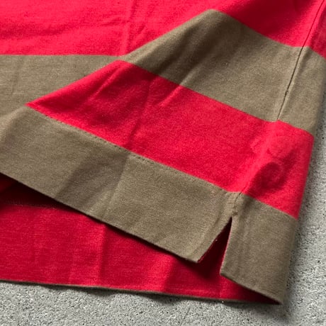 GUCCI  オールドグッチ 80sヴィンテージ ボーダー ポロシャツ  size M  イタリア製 GGシェルボタン Vintage used 美品
