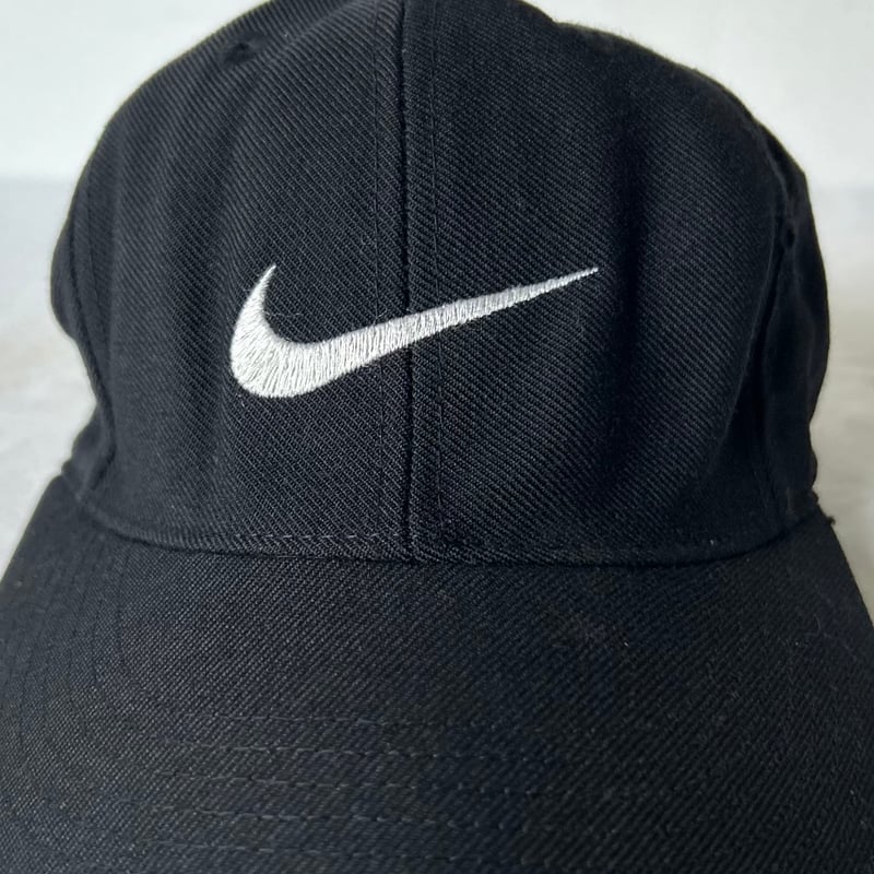 90s NIKE CLASSIC PRO FITTED オールドナイキ ウール混 キャップ 黒
