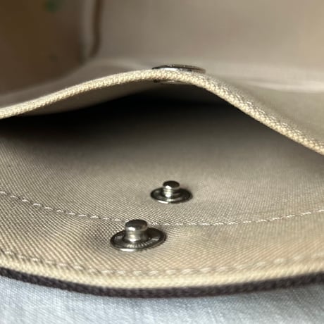 Herve Chapelier エルベシャプリエ 707GP リュクス舟型トートM マスティック×モカ 外観美品 made in France