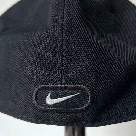90s NIKE CLASSIC PRO FITTED オールドナイキ ウール混 キャップ 黒 size 7 ヴィンテージナイキ スウッシュ 刺繍