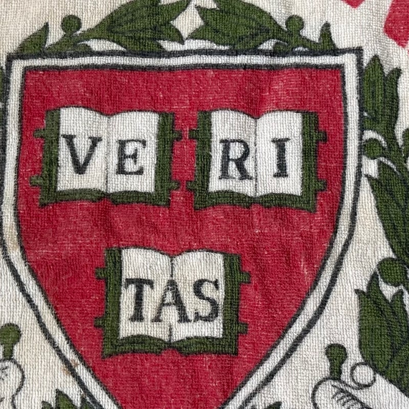 1950s-60s HARVARD University ハーバード大学 パイル地 ポンチョ