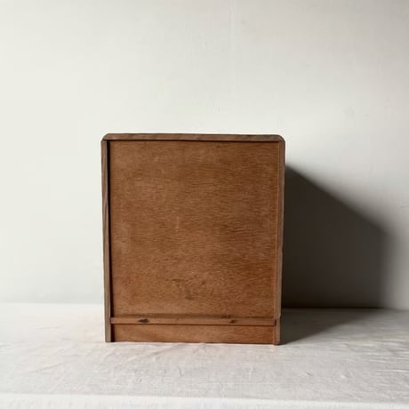 ヴィンテージ  木製4杯小引き出し 昭和中期 古い引出し 無塗装 美木目 古道具 メンテナンス済 良品