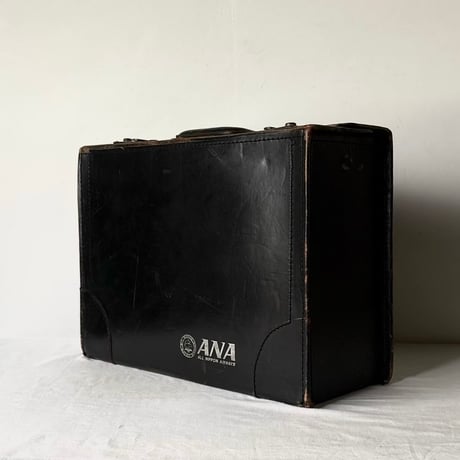 60s-70s ANA 全日空 パイロットバッグ  当時物 本革製パイロット用フライトケース コーポレートバッグ  japan vintage