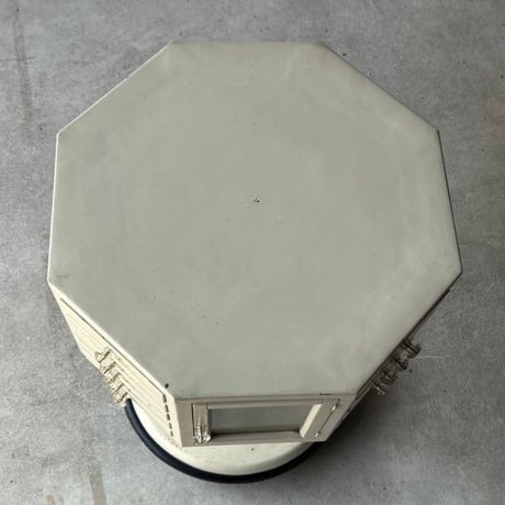 1940-50s NAKAJIMA DENTAL MFG. CO., LTD  ヴィンテージ ロータリーキャビネット ガラスつまみ ダイヤガラス 360度回転式 歯科用備品棚 什器 良品