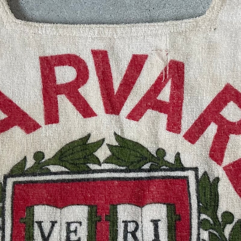 1950s-60s HARVARD University ハーバード大学 パイル地 ポンチョ