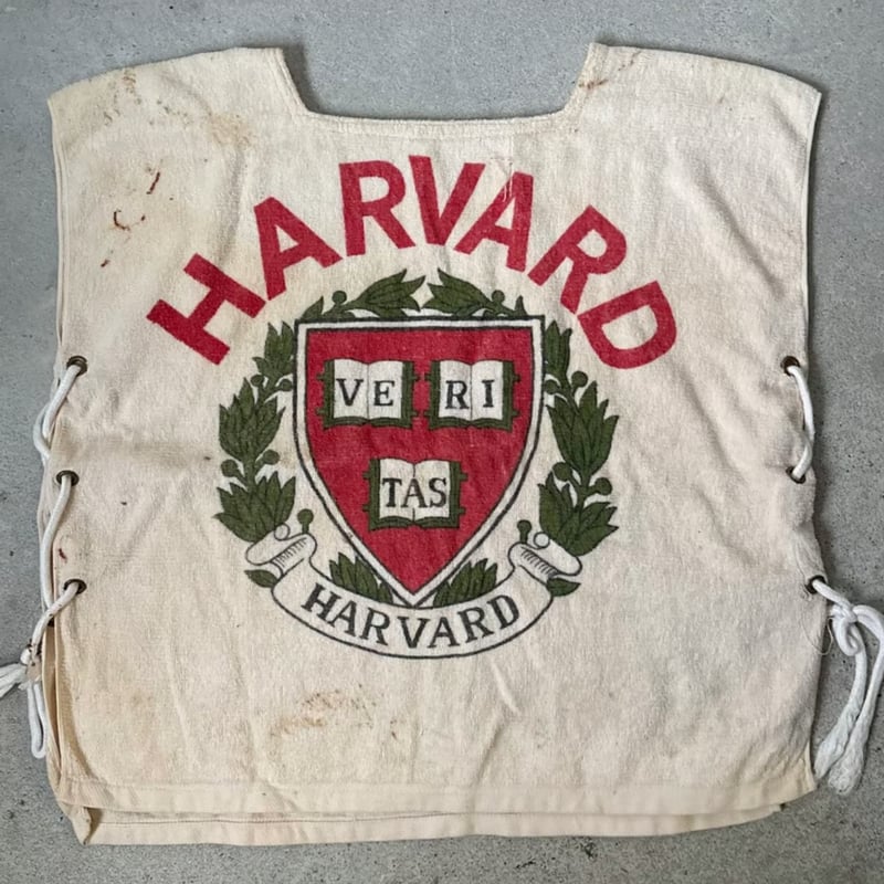 1950s-60s HARVARD University ハーバード大学 パイル地 ポンチョ