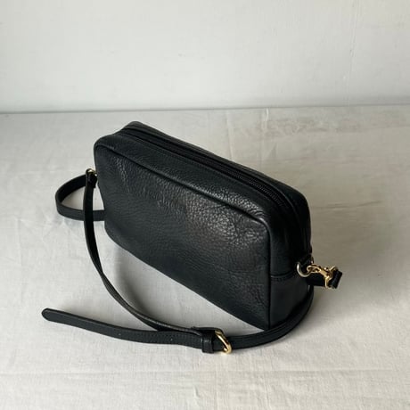SONIA RYKIEL SACS ソニアリキエル サック 90s ヴィンテージ　シボ本革 ネイビーグレー ゴールド金具 ミニショルダーバッグ used 美品