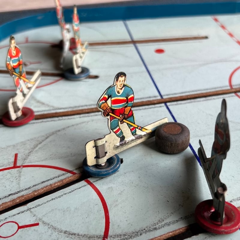 1959年発売 ヨネザワ (米沢玩具) ダイヤモンドホッケーゲーム / ブリキ