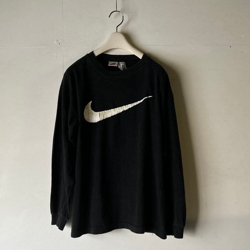 90s NIKE ナイキ ビッグスウッシュ ヴィンテージTシャツ ロンT