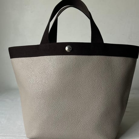 Herve Chapelier エルベシャプリエ 707GP リュクス舟型トートM マスティック×モカ 外観美品 made in France