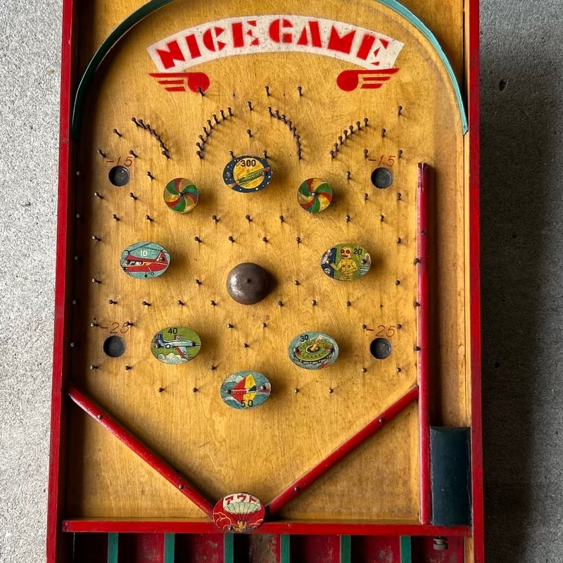 1950年代 当時物 木製スマートボール『NICE GAME』 / 卓上ピンボール