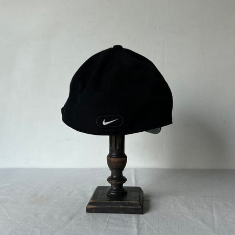 90s NIKE CLASSIC PRO FITTED オールドナイキ ウール混 キャップ 黒 size 7 ヴィンテージナイキ スウッシュ 刺繍