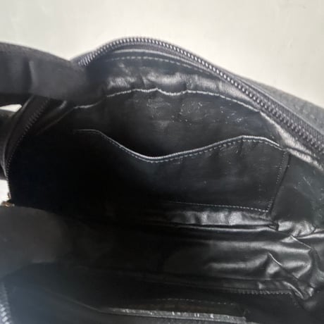 SONIA RYKIEL SACS ソニアリキエル サック 90s ヴィンテージ　シボ本革 ネイビーグレー ゴールド金具 ミニショルダーバッグ used 美品