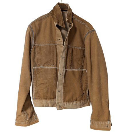 80s Carhartt 100th Anniversary Duck Trucker Jacket Custom