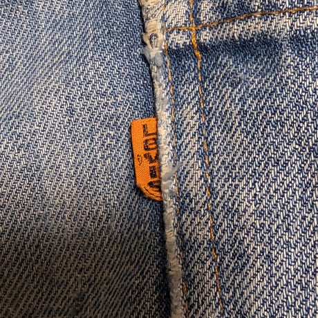 70s Levi’s 505 Orange Tab 42 TALON Repaired Denim Pants