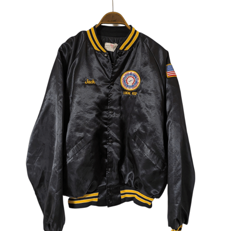 70s~80s King Louie “LOCAL 832” Union Satin Jacket