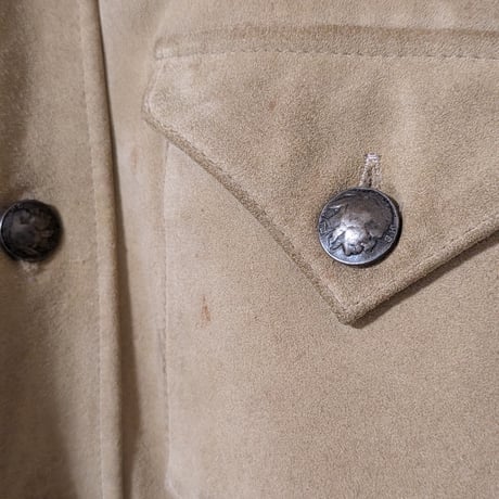 90s Harley-Davidson Suede Leather Western Shirt