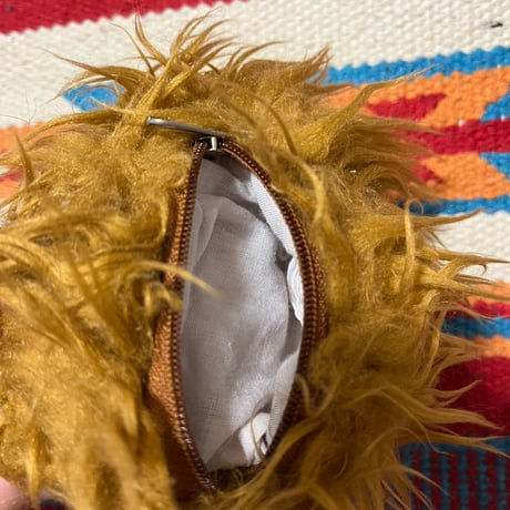 Vintage ALF Face Plush Pouch Keychain
