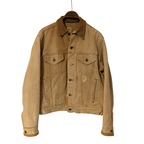 80s Carhartt 100th Anniversary Duck Trucker Jacket Custom