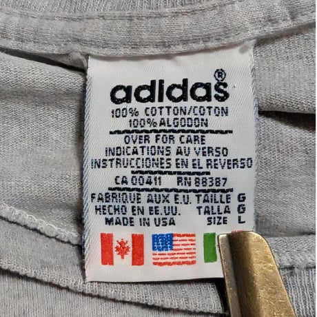 90s adidas Trefoil Double-Sided Logo T-Shirt