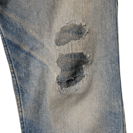 90s Levi’s 505 Orange Tab Made in USA Repaired Denim Pants