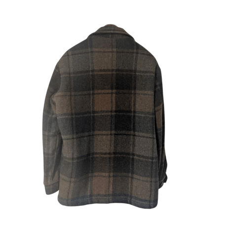 60s h.i.s SPORTSWEAR Plaid Wool Pile Lined Jacket