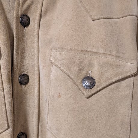 90s Harley-Davidson Suede Leather Western Shirt