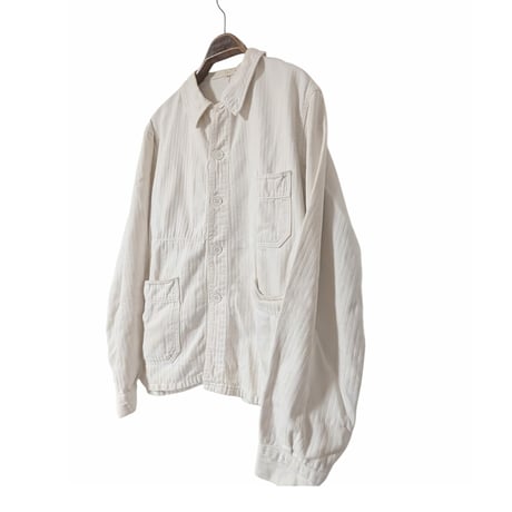 60s Adolphe Lafont White HBT Work Jacket