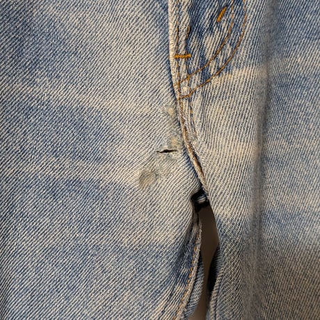 90s Levi’s 505 Orange Tab Made in USA Repaired Denim Pants