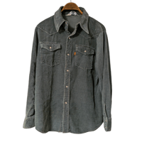 70s Levi’s Panatela Sportswear Green Corduroy Western Shirt