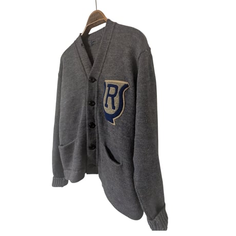 1950s Vintage Letterman Cardigan “R” Chenille Patch / 50年代 ヴィンテージ レタードカーディガン