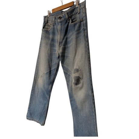 90s Levi’s 505 Orange Tab Made in USA Repaired Denim Pants