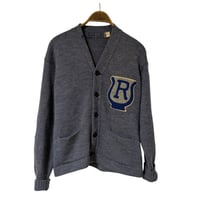 1950s Vintage Letterman Cardigan “R” Chenille Patch / 50年代 ヴィンテージ レタードカーディガン