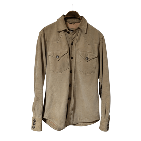 90s Harley-Davidson Suede Leather Western Shirt