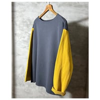 BAA SWEDISH MIL SWEAT SHIRTS (SUMI BLACK×MUSTARD)