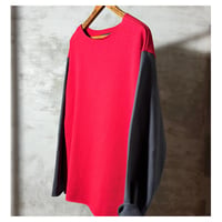 BAA SWEDISH MIL SWEAT SHIRTS (RED×SUMI BLACK)