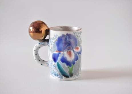マグカップ　菖蒲／スズキヨウコ