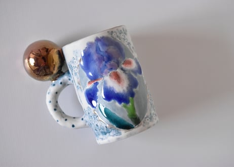 マグカップ　菖蒲／スズキヨウコ