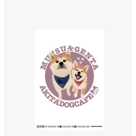 【予約販売】 秋田犬の陸奥 A5ノート帳 No17 No017NN