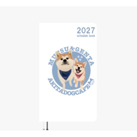 【予約販売】 秋田犬の陸奥 2027年 ポケットスケジュール帳 PO27092