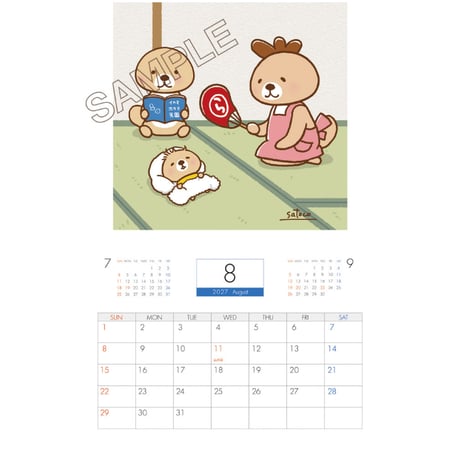 【予約販売】 突撃！ラッコさん 2027年 壁掛け カレンダー KK27157