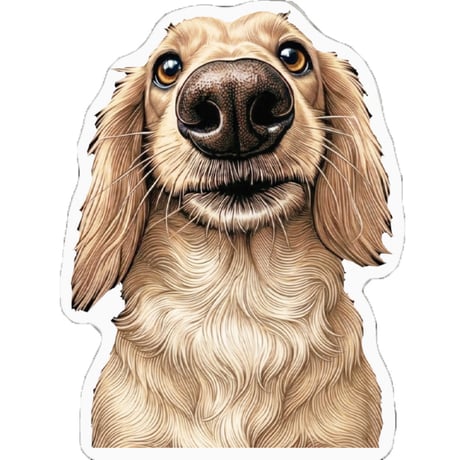 【予約販売】 くぅ＆らいら ミニチュアダックス 犬 ステッカー 3枚セット SU040NN