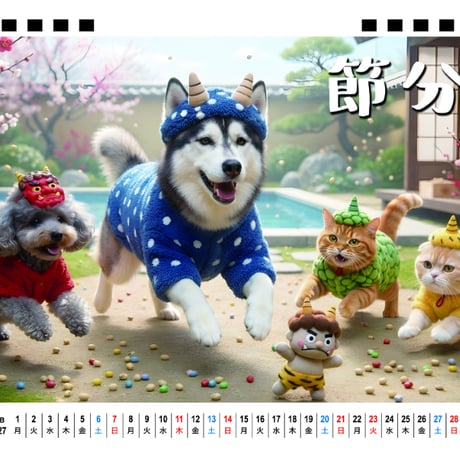 【予約販売】 犬と猫の親バカ日記 2027年 卓上 カレンダー TA27113